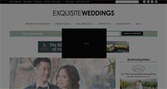 Desktop Screenshot of exquisiteweddingsmagazine.com