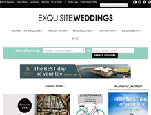 Tablet Screenshot of exquisiteweddingsmagazine.com